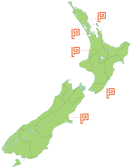 Green NZ Prendos Location Map w lines to Icons